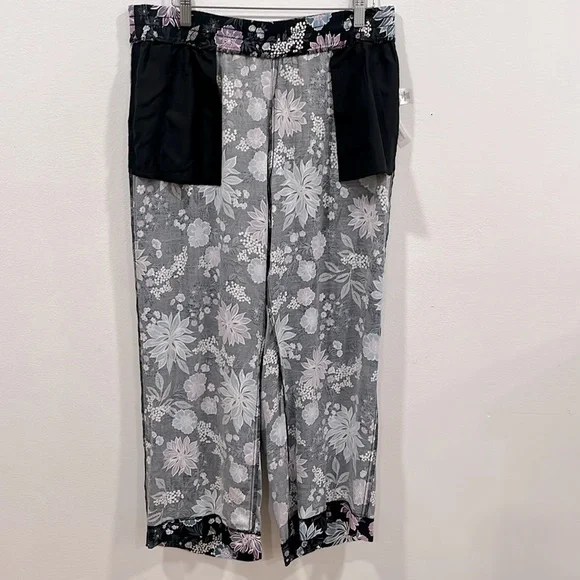 LOFT Floral Wide Leg Ankle Pull- On Pants, Size M, NWOT - Picture 11 of 15